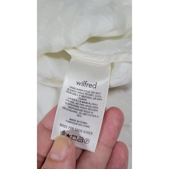 Wilfred‎ by Aritzia 100% Cupro Camisole Top Women’s Large Ivory White Adjustable - Picture 4 of 8